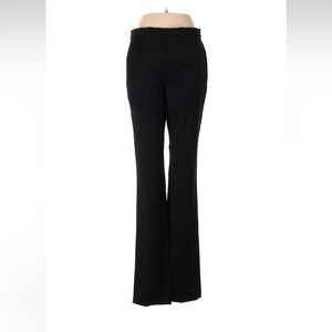 Men’s Straight Leg Black Wool Theory Trousers